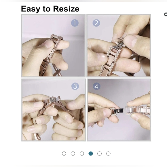 •Sankel Fitbit Sense/Versa 3 Gold Band - Picture 6 of 7